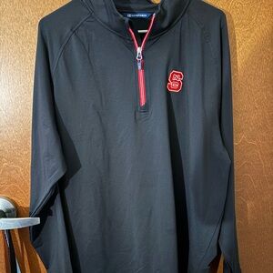 Black Quarter-Zip Pullover NCSU